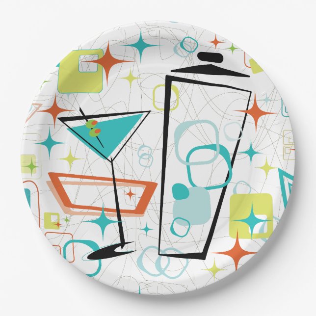 Assiettes En Carton Martini un Aller-Aller ! (Devant)