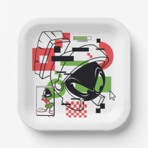 Assiettes En Carton MARVIN THE MARTIAN™ Glitch