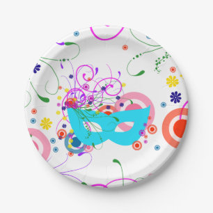 Assiettes En Carton Masque Purim