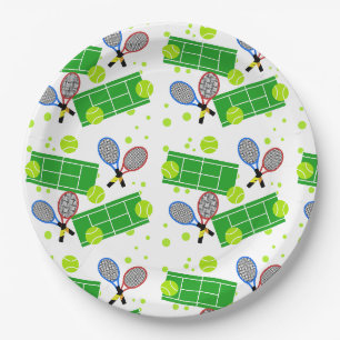Assiettes En Carton Match de tennis