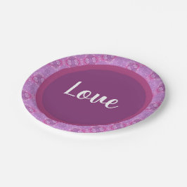 Assiettes En Carton Mauve Et Violet