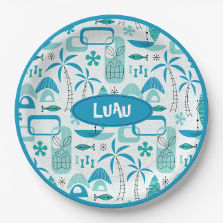 Assiettes En Carton MCM Hawaiian Village – Blue