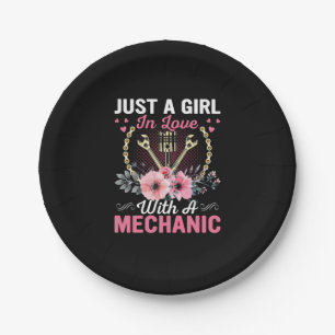 Assiettes En Carton Mechanic Just A Girl In Love With A Mechanic