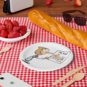 Assiettes En Carton Médecin drôle enseignant l'anatomie du pied