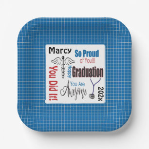 Assiettes En Carton Médecin Médicale Professional Graduation Party Pap