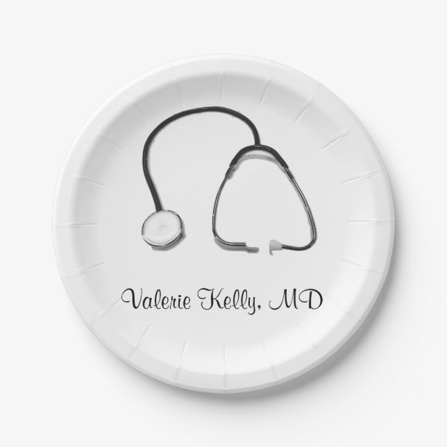 Assiettes En Carton Médecin Stethoscope Infirmière Médicale 4Kelly (Devant)