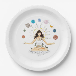 Assiettes En Carton Meditation art
