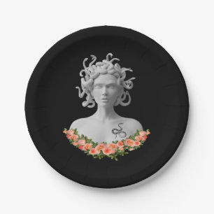 Assiettes En Carton Medusa Gorgon Mythologie grecque