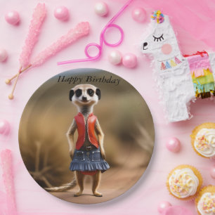 Assiettes En Carton Meerkat Adolescent En Jupe Et Veste,