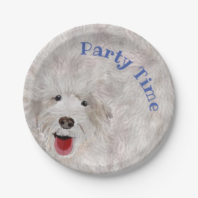 Assiettes En Carton Meilleur Labradoodle (Devant)