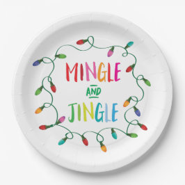 Assiettes En Carton Mélangez et tintez les lumières de Noël