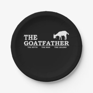 Assiettes En Carton Men Goat Far Pet Lover Fars Day