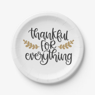 Assiettes En Carton Merci pour tout Thanksgiving drôle