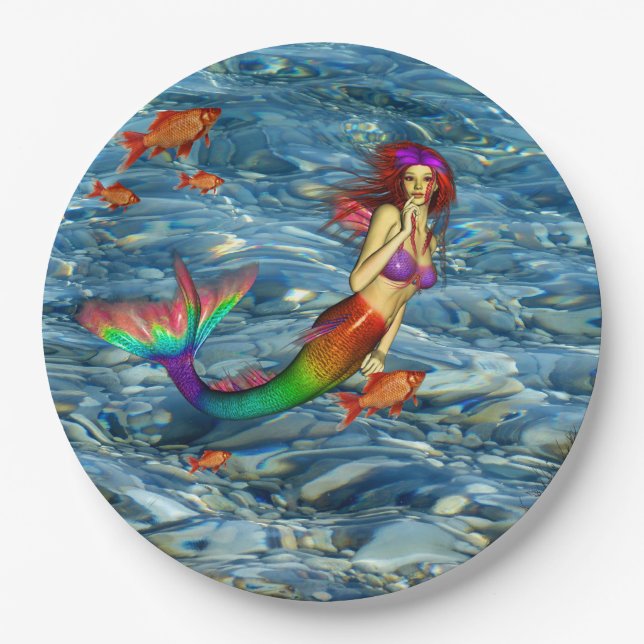 ASSIETTES EN CARTON MERMAID (Devant)