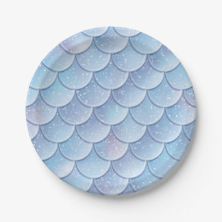 Assiettes En Carton Mermaid party plates 