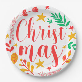 Assiettes En Carton Merry Christmas