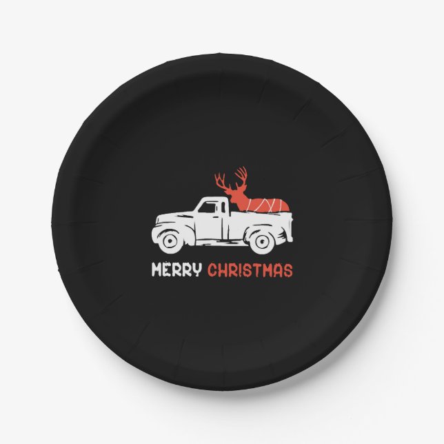 ASSIETTES EN CARTON MERRY NOËL (Devant)