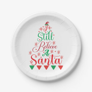 Assiettes En Carton Merry Xmas