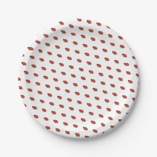 Assiettes En Carton Merveilles naturelles Illustré Motif Ladybug