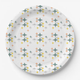 Assiettes En Carton Mid Century Modern Eames atomique Starburts person
