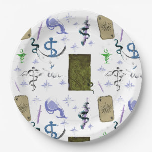 Assiettes En Carton Mikitiez serpent serpent magie sorcière