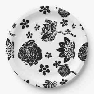 Assiettes En Carton Mikitiez terre natale nature selfloe fleur rose