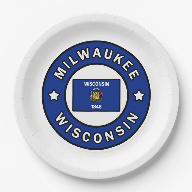 Assiettes En Carton Milwaukee Wisconsin (Devant)