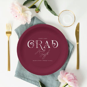 Assiettes En Carton Minimaliste moderne de Bourgogne   Graduation Part