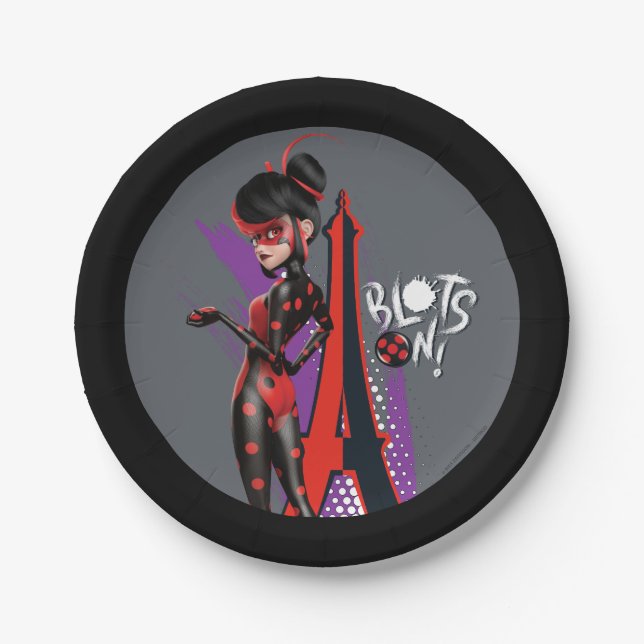 Assiettes En Carton Miraculeux Shadybug Re-verse Blots On! (Devant)