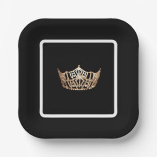 Assiettes En Carton Miss America Crown Pageant Party Plaque papier