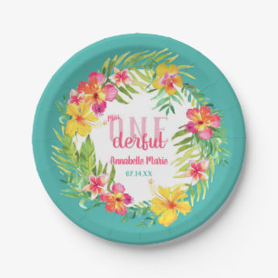 Assiettes En Carton Miss ONEderful Birthday Plates
