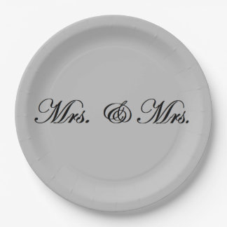 Assiettes En Carton Mme & Mme 
