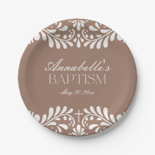 Assiettes En Carton Mocha Brown Talavera Carrelage Espagne Fiesta Bapt