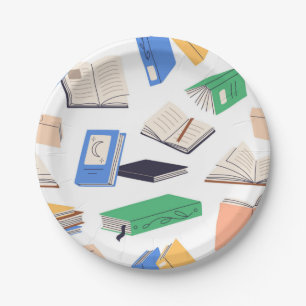 Assiettes En Carton Modèle de livre