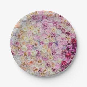 Assiettes En Carton Modèle floral