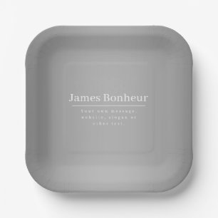 Assiettes En Carton Modèle promotionnel modifiable pour les entreprise