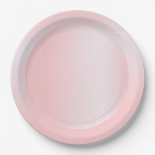 Assiettes En Carton Modèle vierge tendance moderne or rose couleur ros