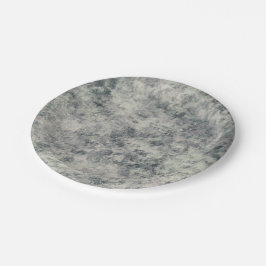 Assiettes En Carton Moderne Abstrait Texturé Gris Lavande Sauge Vert