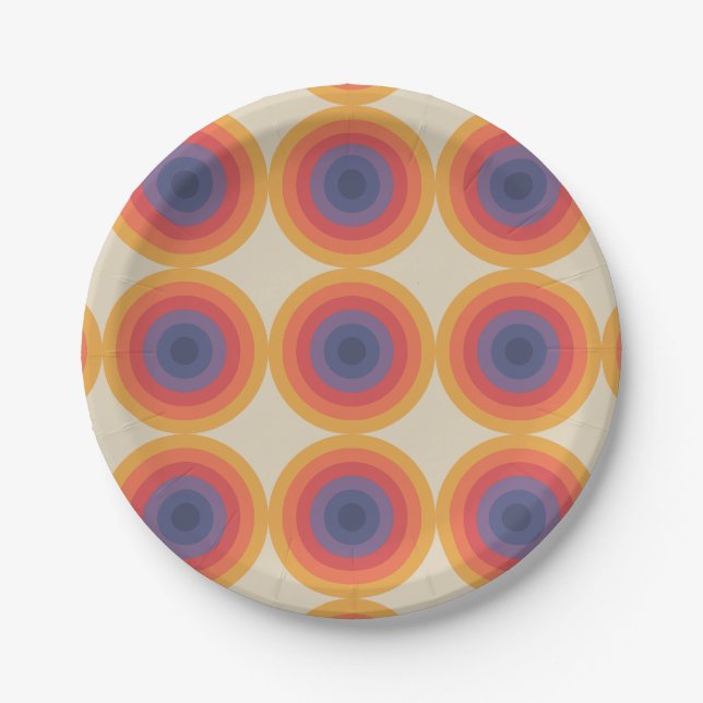 Assiettes En Carton Moderne du milieu du siècle (Devant)