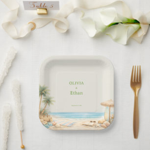 Assiettes En Carton Moderne Esthétique Hêtre doux Style personnalisé