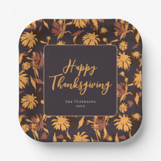 Assiettes En Carton Moderne et élégant Bon thanksgiving Coneflowers