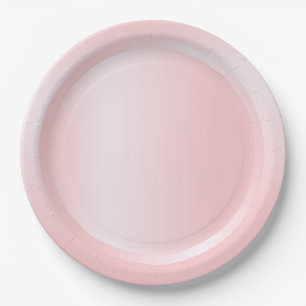 Assiettes En Carton Moderne modèle tendance rose or rose