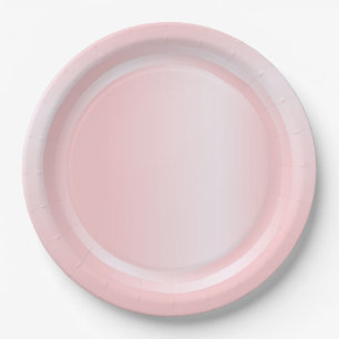 Assiettes En Carton Moderne tendance couleur rose or modèle