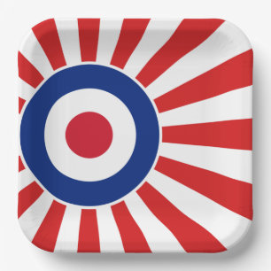 Assiettes En Carton Modes cibles Roundel Scooter cible JAPAN
