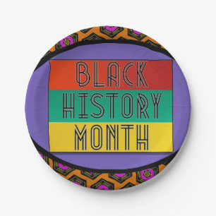 Assiettes En Carton Mois de l'histoire des Noirs