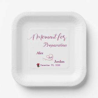 Assiettes En Carton Moment de préparation Plaque de papier