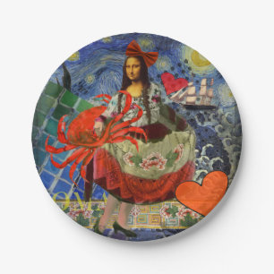 Assiettes En Carton Mona Lisa Fun Zodiac Whimsical