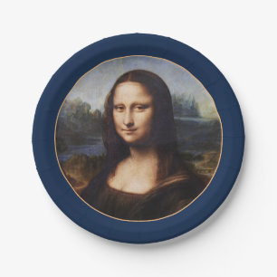 Assiettes En Carton Mona Lisa & Leonardo da Vinci /Italie vintage Papi