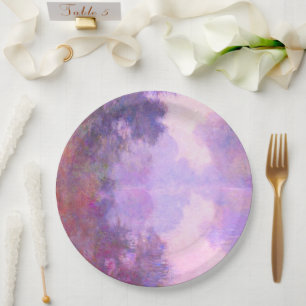 Assiettes En Carton Monet - Misty Morning sur la Seine