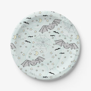 Assiettes En Carton Monnaie Batty, Etoiles & Lunes Éffrayant mignonne